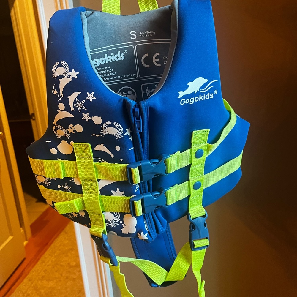 Blue Kids Swim Vest